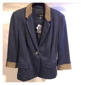 Navy heather blazer